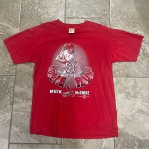 Vintage 1998 Mark McGwire  St. Louis Cardinals Smashing the Record T-Shirt‎ Sz L